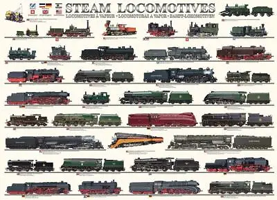 Eurographics Steam Locomotives Jigsaw Puzzle (1000 Pieces) • £12.35