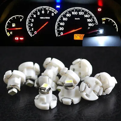 10x T4 T4.2 Neo Wedge 1 SMD White LED Car Instrument Dashboard Bulb Light Parts • $6.23