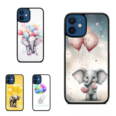 Rugged Case Elephant Playing Balloons For Apple IPhone 11 12 13 Pro Max • $19.79