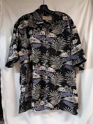 Palm Island Clothing Co Hawaiian Shirt Mens Size XL Short Sleeve Beach Palm Tree • $8.95