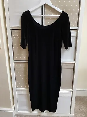 Ladies George Velvet Bodycon Midi Dress Size 12 • £4.99