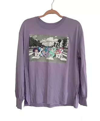 My Little Pony Retro Beatles Abbey Road Long Sleeve T Shirt Purple Size M • $22