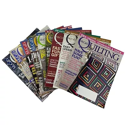 McCall's Quilting Magazines 2001-2009 Lot Of 9 Crafting Quilt • $14.99