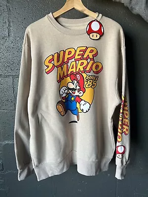 NWT Unisex Super Mario Sand  Pullover L  | Nintendo | • $35