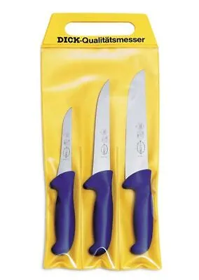 $95 • Buy F Dick ErgoGrip Pro Butcher 3 Piece Knife Set