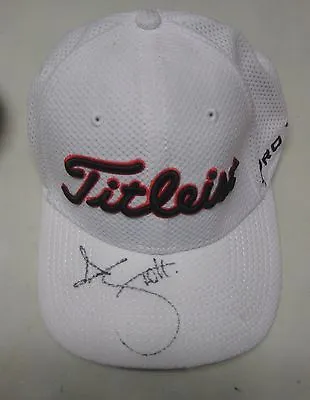 $299 • Buy Adam Scott (Australia) Signed Titleist Golf Cap (White) + COA & Photo Proof