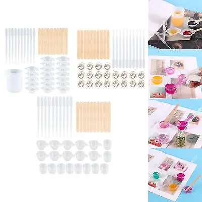 Reusable DIY  Silicone  Making  Rod Stirrer Dropping Pipette Epoxy Resin Kit For • £5.66