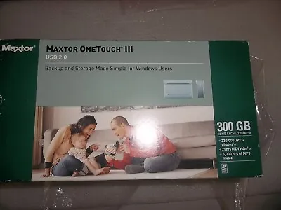 Maxtor One Touch III 300gb Hard Drive W/all Accessories • $24.95