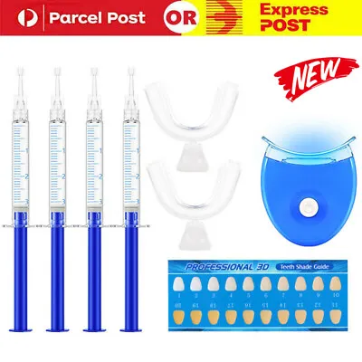 $14.99 • Buy LED System Teeth Whitening Kit Dental Strength White Smile Clean Gel Bleach UV