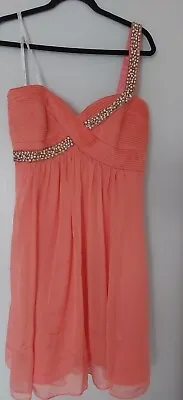$30 • Buy Forever New Celeste  Silk  Dress Coral Glow 16 XL RRP$149.99 New