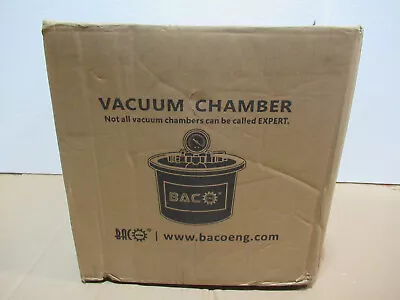 BACOENG 3 Gallon Tempered Glass Lid Stainless Steel Vacuum Chamber Perfect Fo... • $99.90