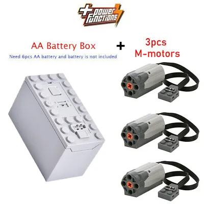 4PCS Lots Power Functions 1x Battery Box 3x M Motor Technic Parts Train For Lego • $28.99