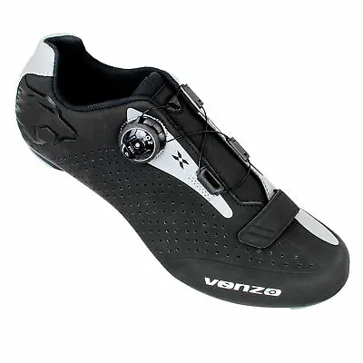 Venzo Cycling Bicycle Road Bike Shoes Men - Compatible Shimao Look System • $69.99