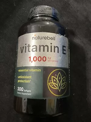 Vitamin E 1000IU 300 Softgels D-Alpha Tocopherol Acetate Non GMO • $28.95