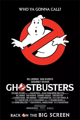 UNFRAMED Ghostbusters Movie Poster Prints Canvas Print Decor • $16.99