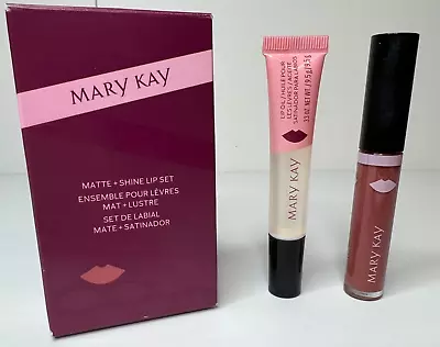 NIB Mary Kay Matte And Shine Lip Set - Limited Edition Cinnamon + Lip Oil 175887 • $8.45