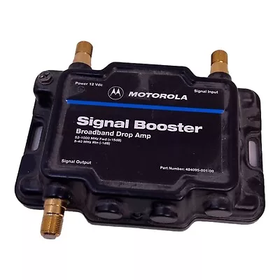 🐞 Motorola Signal Booster Broadband Drop Amplifier 484095-001-00 52-1003 MHz R2 • $13.59