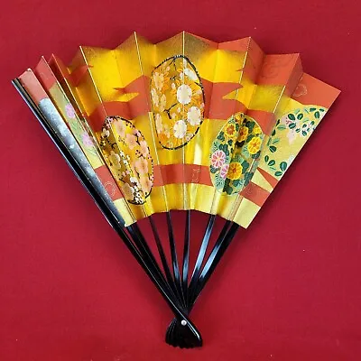 Vintage Hand Painted Double Sided Miniature Japanese Hand Fan - Made In Japan • $38.50