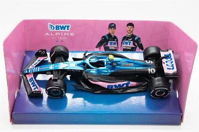 Bburago 1:43 F1 2023 BWT Alpine A523 #10 Pierre Gasly Model Car NEW IN BOX • $25.72