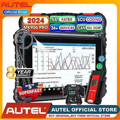 2024 Newest Autel MaxiSys MK906 Pro Coding Full System Diagnostic Scanner Tool • $1139