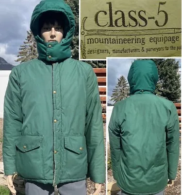 Vtg 70s CLASS 5 Jacket Yosemite Mountaineering Equipage Parka USA MADE Mens MED • $179.10