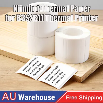 $14.99 • Buy Niimbot White Blank Thermal Printing Paper Roll Barcode Price Label Paper Roll
