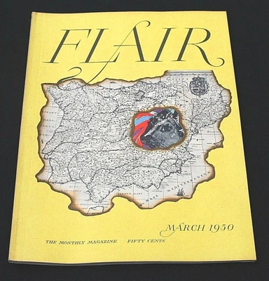 $54 • Buy FLAIR Magazine 2nd Issue Vol 1 March 1950 -The New Hollywood - Liz Taylor -Gable