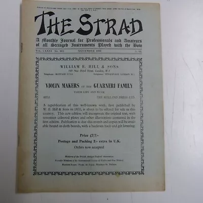 The Strad Magazine Sep 1965  The Dickson-Poynder  Stradivari / Cleveland Orchest • $8.84