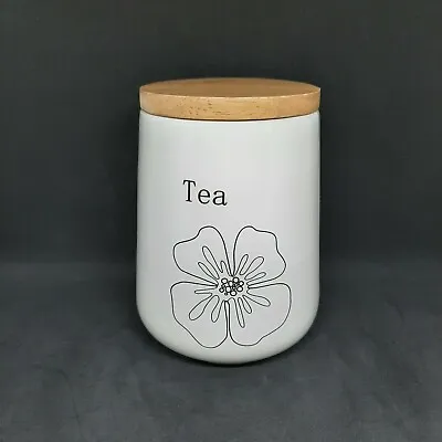 Hand Crafted DMD Tea Canister David Mason Design Ceramic & Wooden Replacement • £6.99