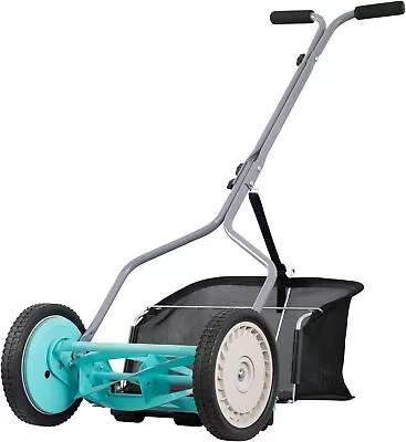 1304-14GC 14-Inch 5-Blade Push Reel Lawn Mower With Grass Catcher Mint • $125.54