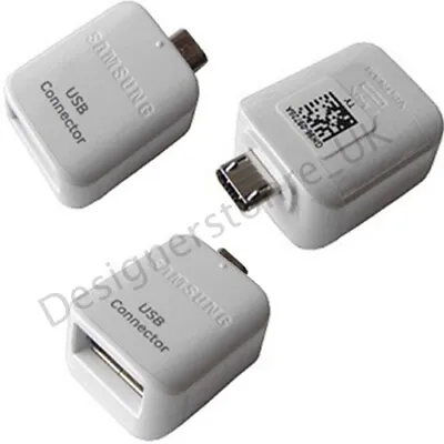 Samsung Micro USB OTG Adapter Connector For Galaxy S7 S6 S4 S5 S3 Tab Nexus 4 5 • £2.99