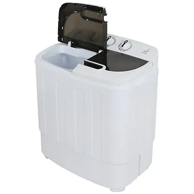  White Compact Portable Washer & Dryer With Mini Washing Machine And Spin Dryer • $65.80
