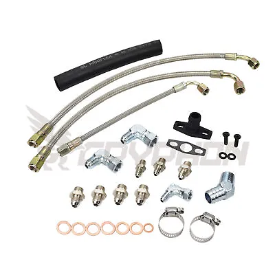 Turbo Oil Water Line Kit For Nissan 200SX S14 S15 SR20DET TD05H 16G 18G 20G • $101.17