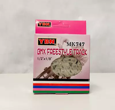 YBN MK747 1/2 X 1/8 Inch 112 Links Bmx Single Speed Bike Chain Silver • $24.95