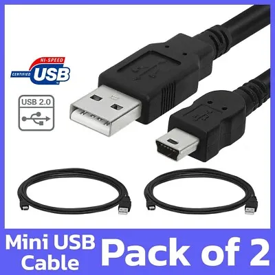 2 Pack Mini USB Cable 3ft Data Sync Charging USB 2.0 Cord GPS MP3 MP4 PSP PS3 • $7.99