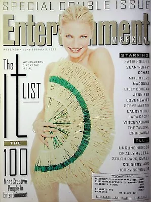 Entertainment Weekly The It List With Cameron Diaz June 26/July 3 1998 042623R • $14