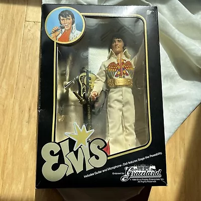 Vintage 1984 Elvis Presley 12” Figure Comes With Guitar Eugene Doll Co • $68.39