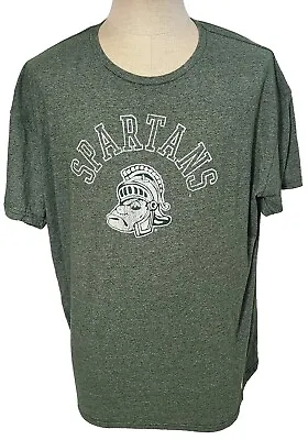 Retro Brand Michigan State Spartans Short Sleeve Green Shirt Men's Size XXL Used • $10.25