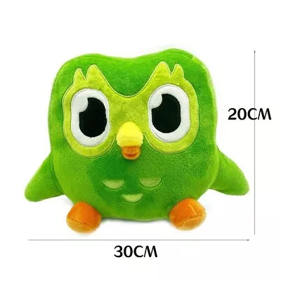 New 30cm Owl Plush Toy Anime Duolingo Duolingo Plush Doll Green Duet Plush Toy • $8.99