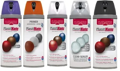 £11.49 • Buy Plastikote Twist & Spray Paint 400ML Chalk /Matt / Satin / Gloss / Primer/Sealer