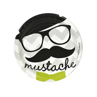 Birthdayexpress Mustache Man Party Supplies Dessert Plates (8) • $44.47