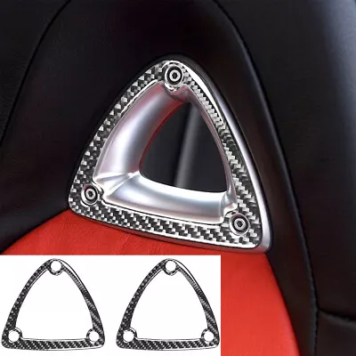 2PCS Carbon Fiber Seat Head Decor Trim Interior Sticker For Mazda RX-8 2004-08 • $14.02