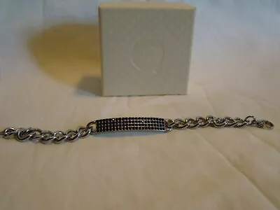 QVC Steel By Design Crystal ID Link Bracelet 8  • $10