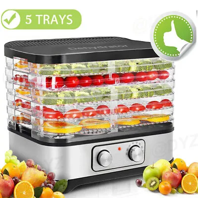 $56.49 • Buy 5-Tray Commercial Food Dehydrator~Stainless Steel Fruit/Jerky/Meat Dryer Machine