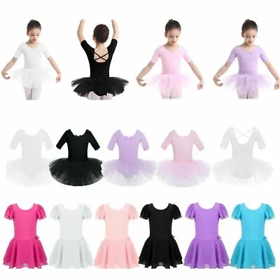 Girl Ballet Dance Tutu Dress Gymnastic Leotard Toddler Ballerina Skirt Dancewear • $11.61