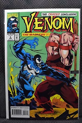 Venom The Madness #3 Kelley Jones Cover Marvel 1993 Juggernaut Eddie Brock 9.6 • $2.39