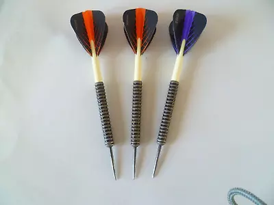 Set Of Used Tungsten Darts 26g Long Grippy • £10