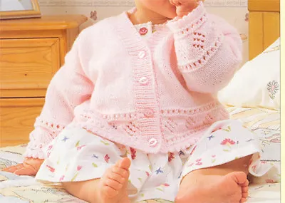 Girls Cardigans Knitting Pattern-  2 Styles On 1 Pattern Fits 16-22  In 4ply  • £2.15