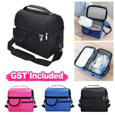 Insulated Lunch Bag For Women Men Kids Thermos Cooler Adults Tote Food Lunch Box • $26.89