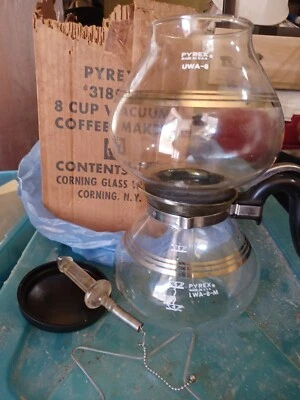 $45 • Buy Vintage Silex-Pyrex Duble Bubble Vacuum Coffee Maker